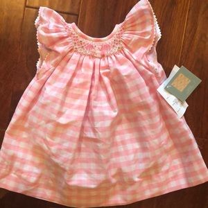 Smocked Giraffe bunny dress size 9M